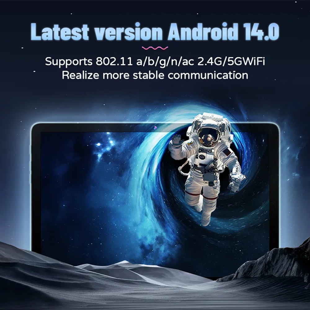 Gambar produk NODIZZ Tablet Android 14 10.1 Inch IPS WiFi MTK6737 Octa Core 8000mAh - P30