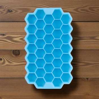 Gambar produk SILIKOLOVE Cetakan Es Batu Silikon Heksagonal 37 Grid Ice Cube Tray - DU655
