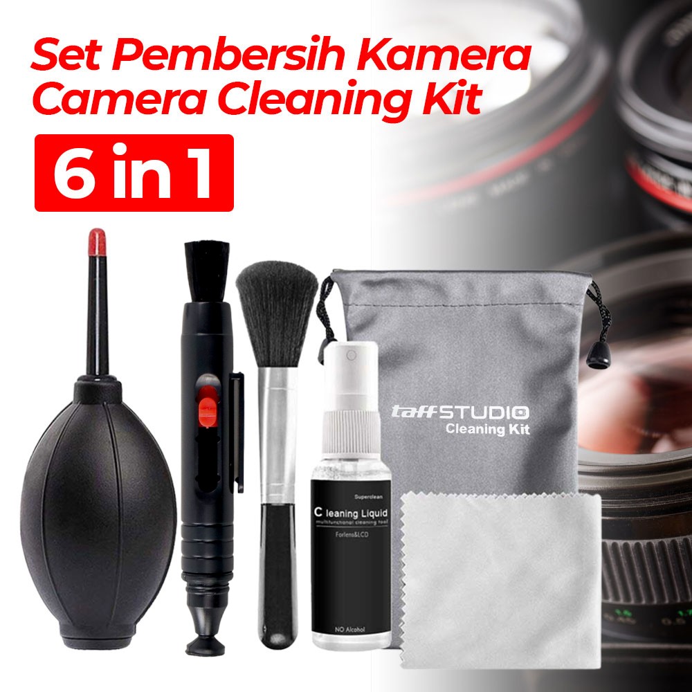 Gambar produk TaffSTUDIO Set Pembersih Kamera Camera Cleaning Kit 6in1 - 430978