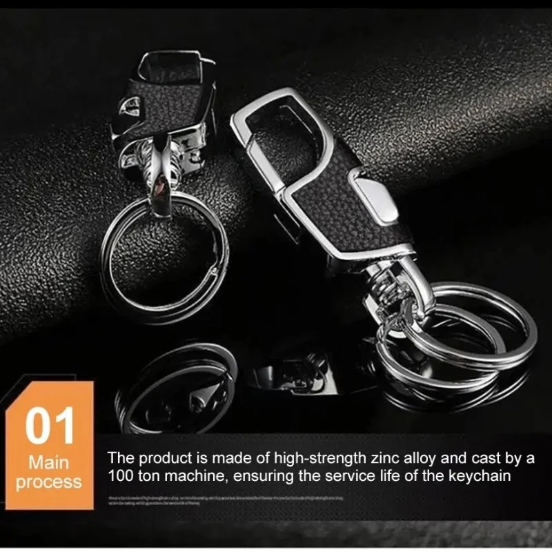 Gambar produk SINNYA Karabiner Gantungan Kunci Zinc Alloy Double Ring Carabiner - SN-25