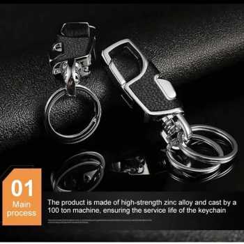 Gambar produk SINNYA Karabiner Gantungan Kunci Zinc Alloy Double Ring Carabiner - SN-25