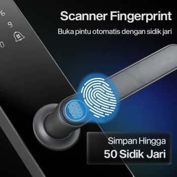 MAISUSTY Smart Door Lock TTLock App Fingerprint Password Card - G3F Gambar produk MAISUSTY Smart Door Lock TTLock App Fingerprint Password Card - G3F