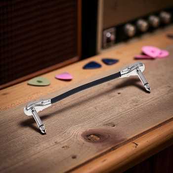 WORLDSTAGE Kabel Pedal Gitar L Shape Right Angle 6.35mm 15cm - CBC-31