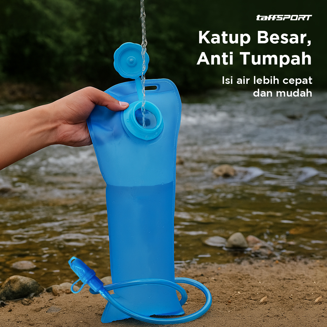 Gambar produk TaffSPORT Botol Minum Lipat Water Bladder Hydration Pack BPA Free 3L - Y8