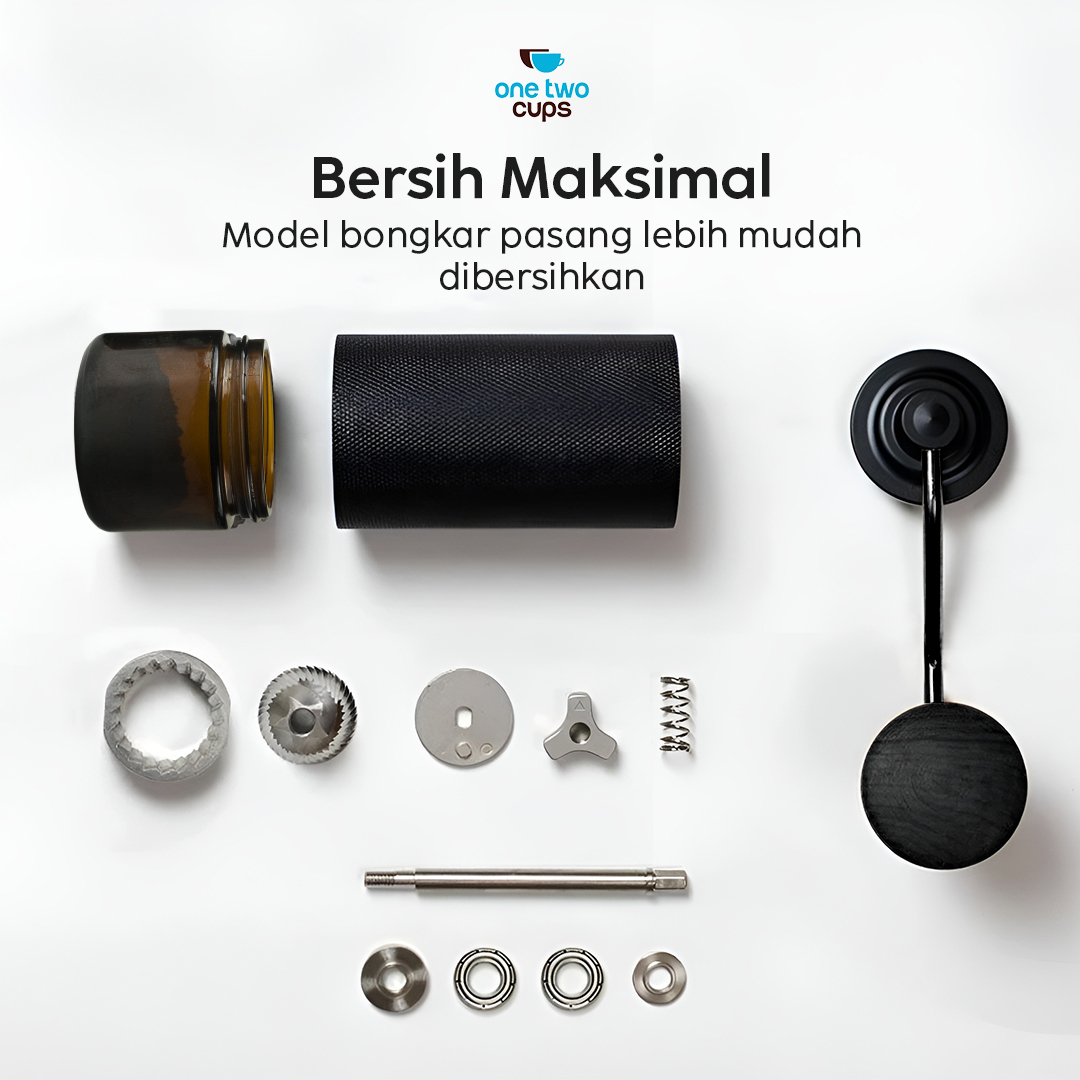 Gambar produk One Two Cups Alat Penggiling Kopi Manual Coffee Grinder Adjustable - KF-15