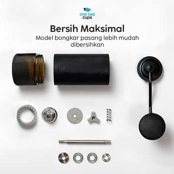 Gambar produk One Two Cups Alat Penggiling Kopi Manual Coffee Grinder Adjustable - KF-15