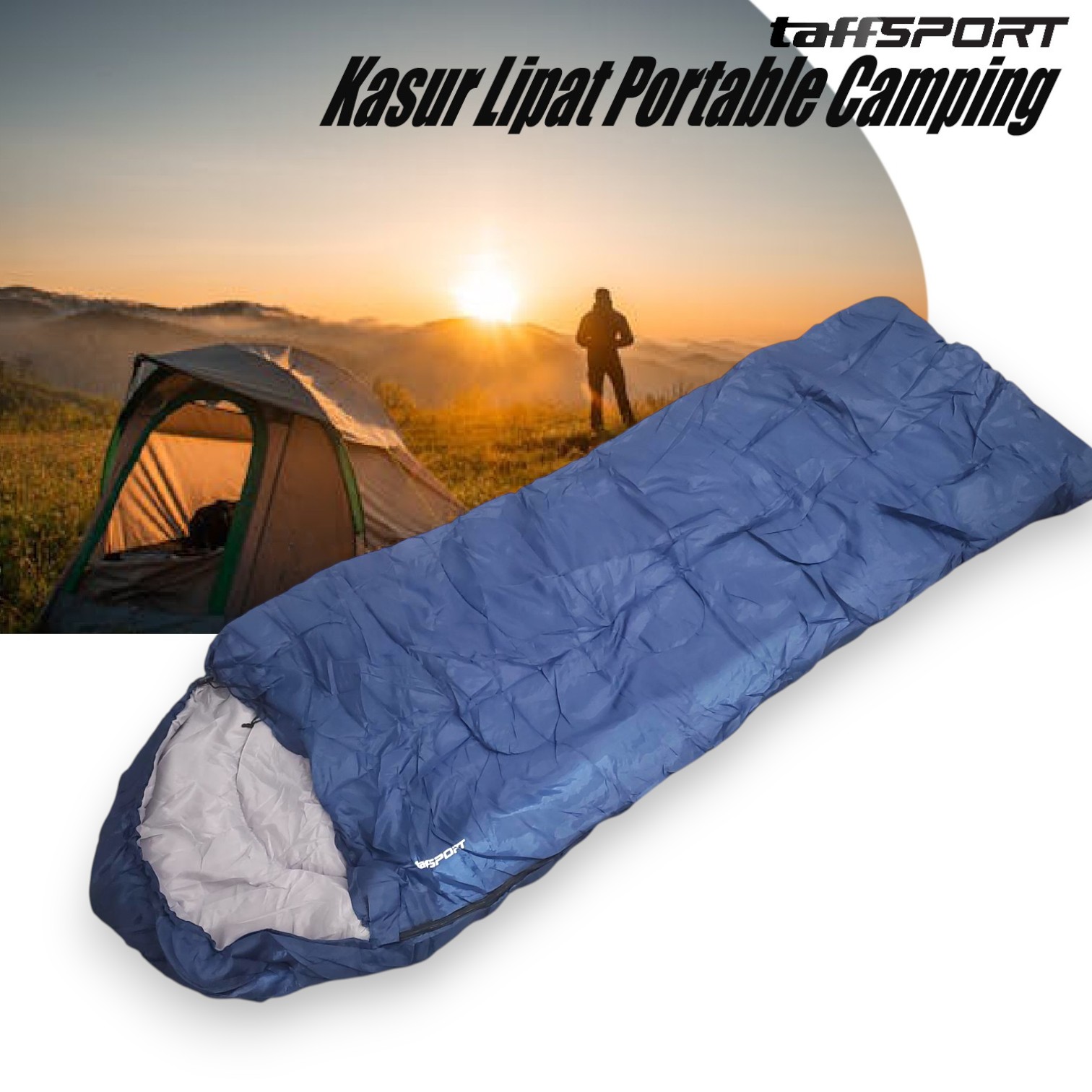 Gambar produk TaffSPORT Kasur Lipat Portable Camping Sleeping Bag Outdoor Hiking - TAF-KL