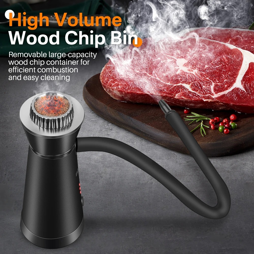 Gambar produk BORUiT Pembuat Asap Smoking Gun Cuisine Cold Smoke Generator 3 Speed - SK301B