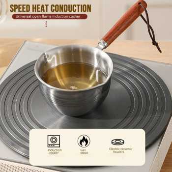 Gambar produk HARKO Panci Susu Mini Sauce Pan Stainless Steel 410 Dual Drainage 150ml - HK1