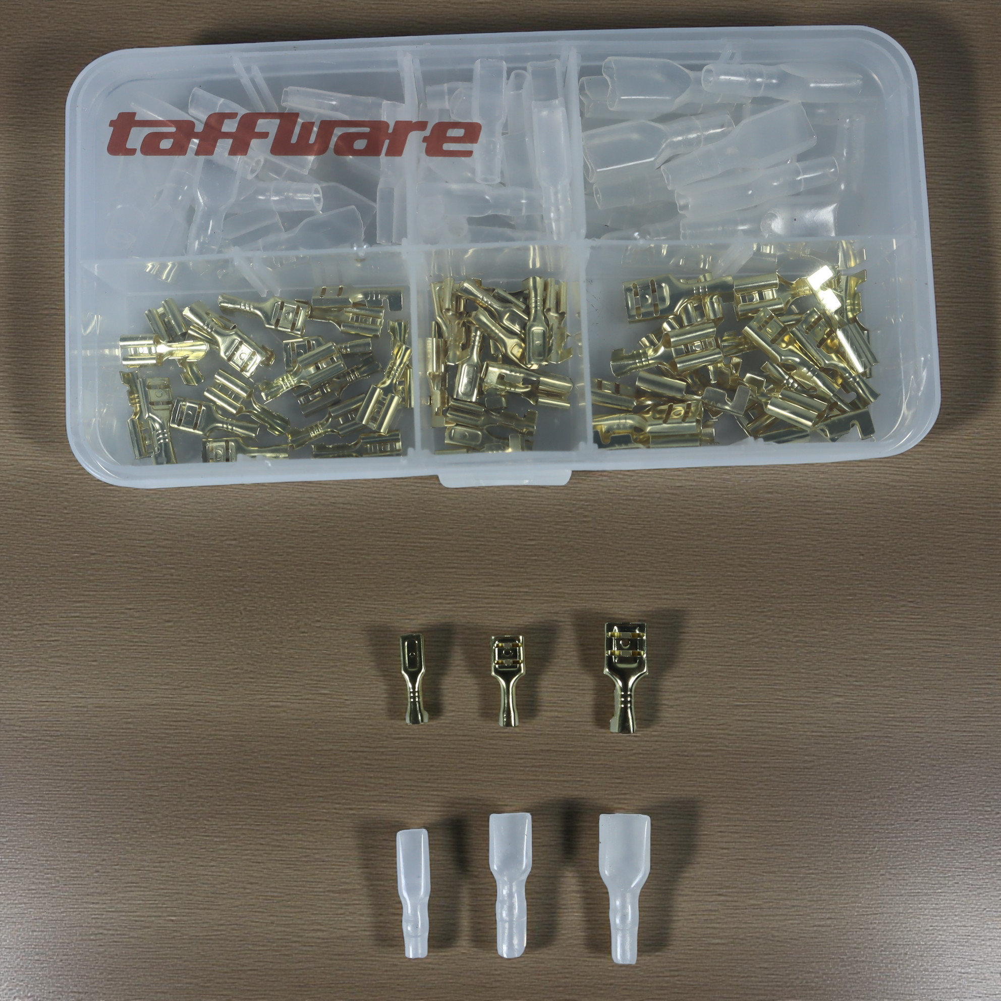 Gambar produk Taffware Terminal Wire Crimp Connector Spade Kit 120 PCS - SC7