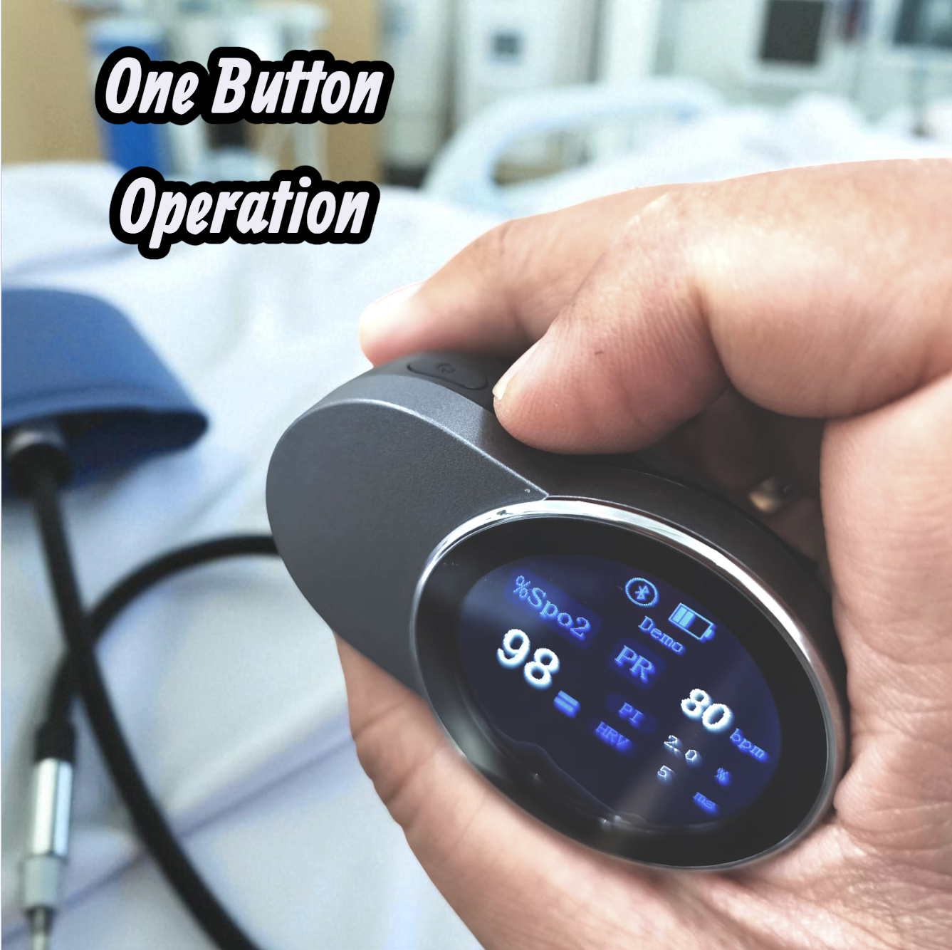 Gambar produk Yonker Fingertip Pulse Oximeter Alat Ukur Saturasi Oksigen Darah LED - YK-67B1