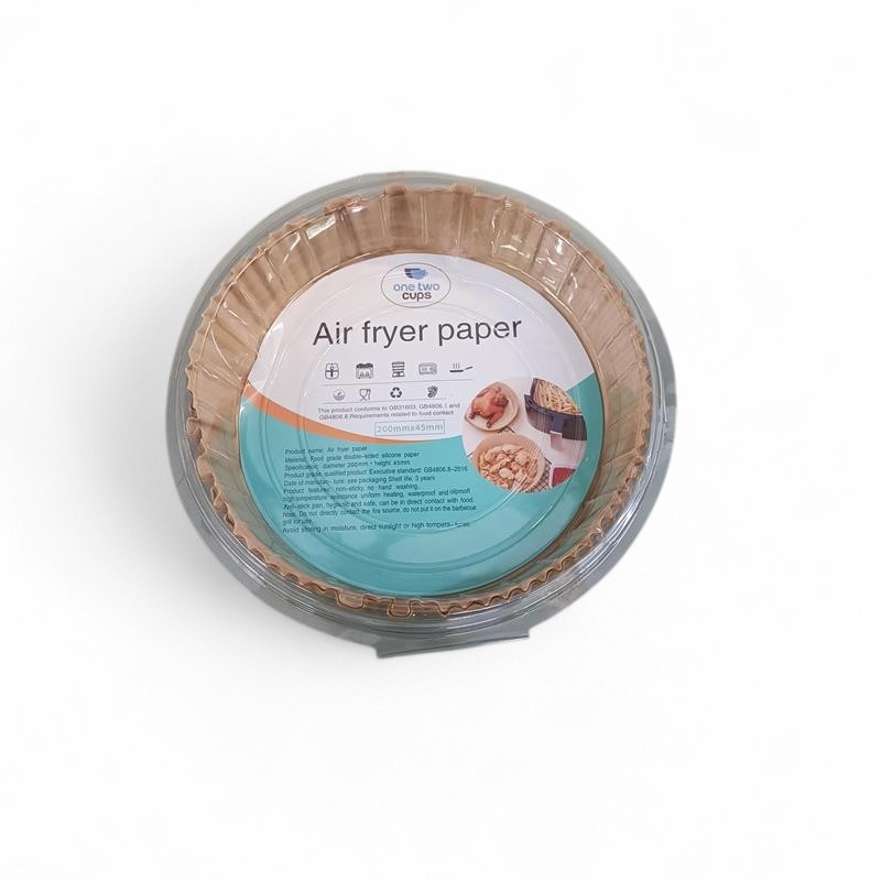 One Two Cups Kertas Alas Air Fryer Paper Liner Non Stick 20cm 50 PCS - HZ25 Gambar produk One Two Cups Kertas Alas Air Fryer Paper Liner Non Stick 20cm 50 PCS - HZ25