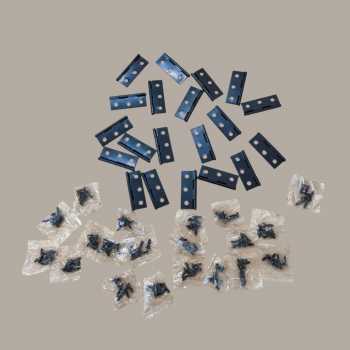 Gambar produk KitTrader Engsel Pintu Lemari Kabinet Door Hinge 6 Hole 44x32mm 20 PCS - KT20