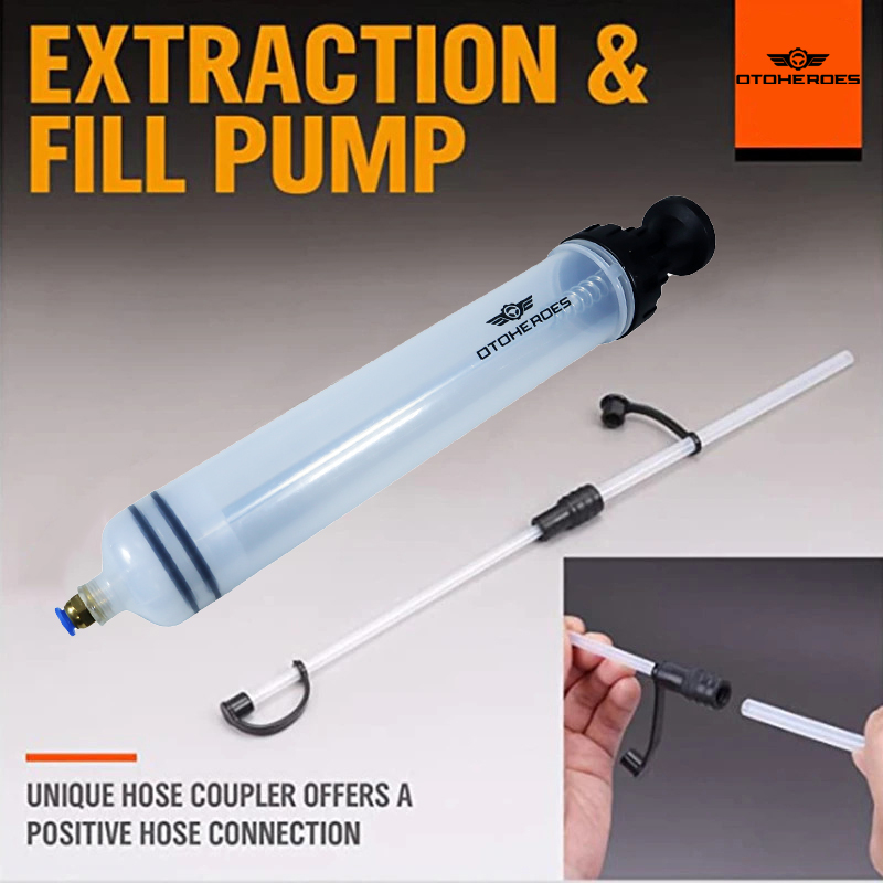 Gambar produk OTOHEROES Pompa Transfer Oil Extractor Syringe 500ml - NC01