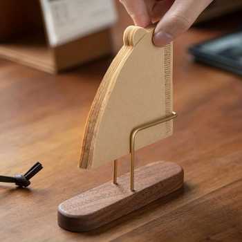Gambar produk PNGE Coffee Filter Paper Holder Rubber Wood Tempat Kertas Filter - P-55