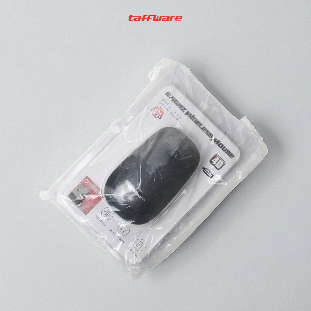 Gambar produk Taffware Mouse Wireless Optical 2.4GHz Slim Ergonomic 1600DPI - Y810