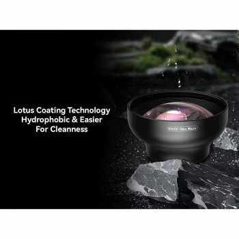 Gambar produk APEXEL Lensa Kamera HP 2in1 Macro Lens 50-110mm with Light - APL-HB100UFL