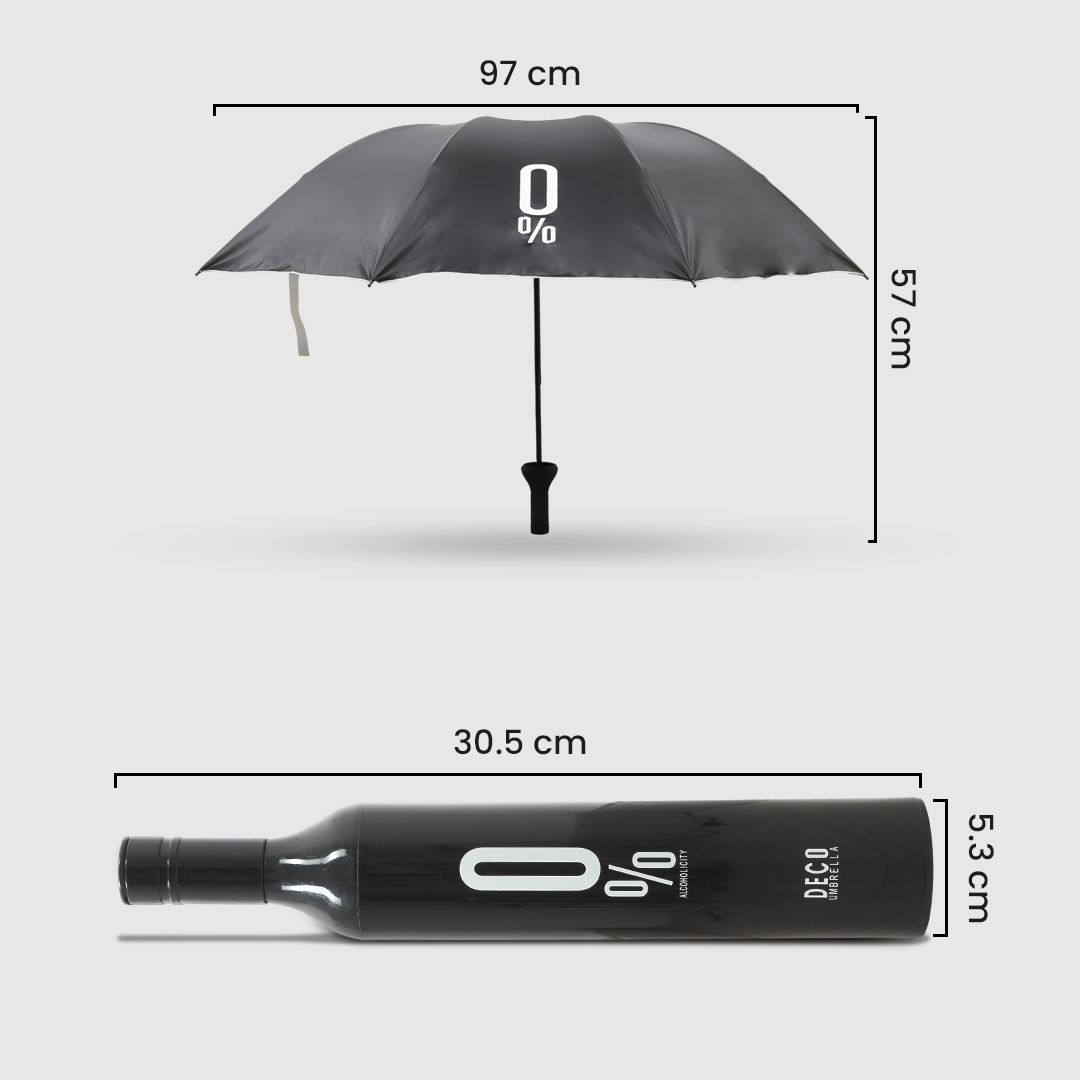 Gambar produk Deco Payung Lipat Buka Tutup Manual Botol Wine Anti UV 8 Bone 97cm - YS06