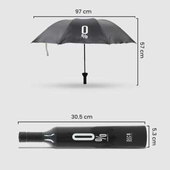 Gambar produk Deco Payung Lipat Buka Tutup Manual Botol Wine Anti UV 8 Bone 97cm - YS06
