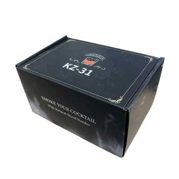 Gambar produk WOODER Alat Pengasap Electric Whisky Cocktail Smoker Kit Natural Wood - KZ-31