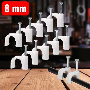 YUEQING Klip Kabel Cable Clip Round Wire Management Electrical 100 PCS - YQ801