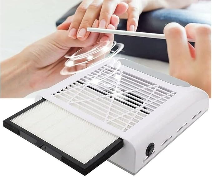 Gambar produk Yoke Kipas Vacuum Kuku Nail Art Dust Collector Cleaner 80W - BQ-858-8