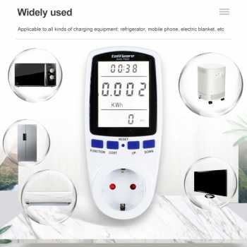 Gambar produk Taffware kWh Meter Stop Kontak Pengukur Biaya Listrik Rumah - KWE-PM01