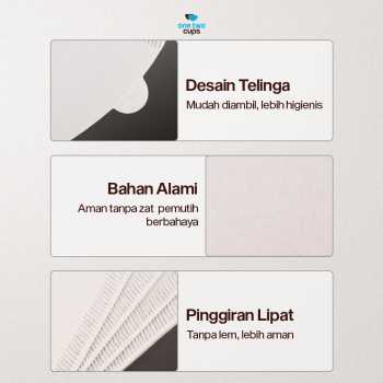 One Two Cups Kertas Saringan Kopi Filter Paper V60 2-4 Cups 100 PCS - U102 Gambar produk One Two Cups Kertas Saringan Kopi Filter Paper V60 2-4 Cups 100 PCS - U102