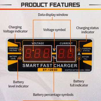 Gambar produk SUNCHONGLIC Charger Aki Mobil Motor Intelligent Battery Charger 12V 6A - 1206D