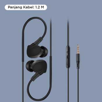 Gambar produk Sport Earphone Stereo Bass Waterproof with Microphone - X6