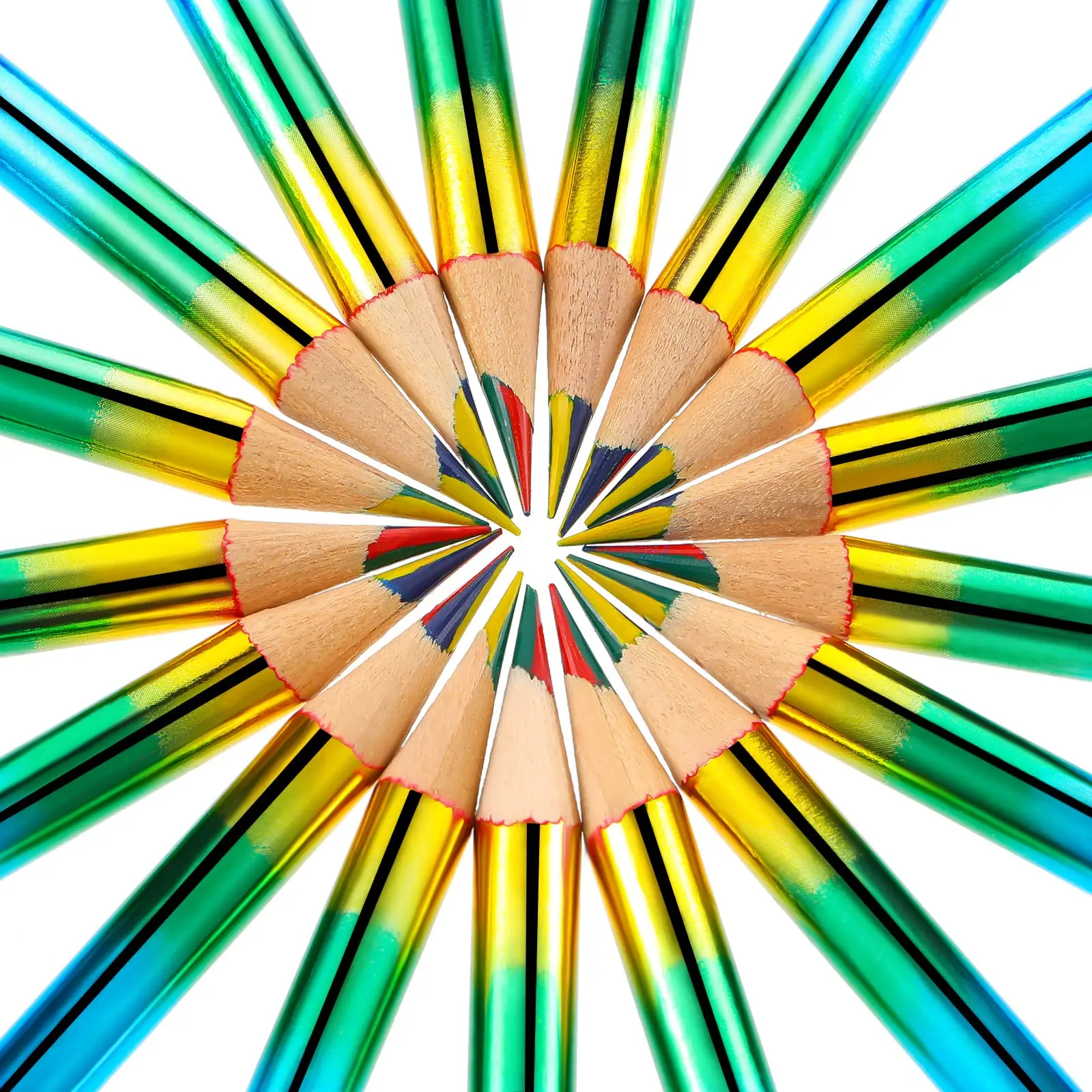 Gambar produk WEBOW Pensil Warna Rainbow Color Pencils Drawing Painting 16 PCS/Set - XP004