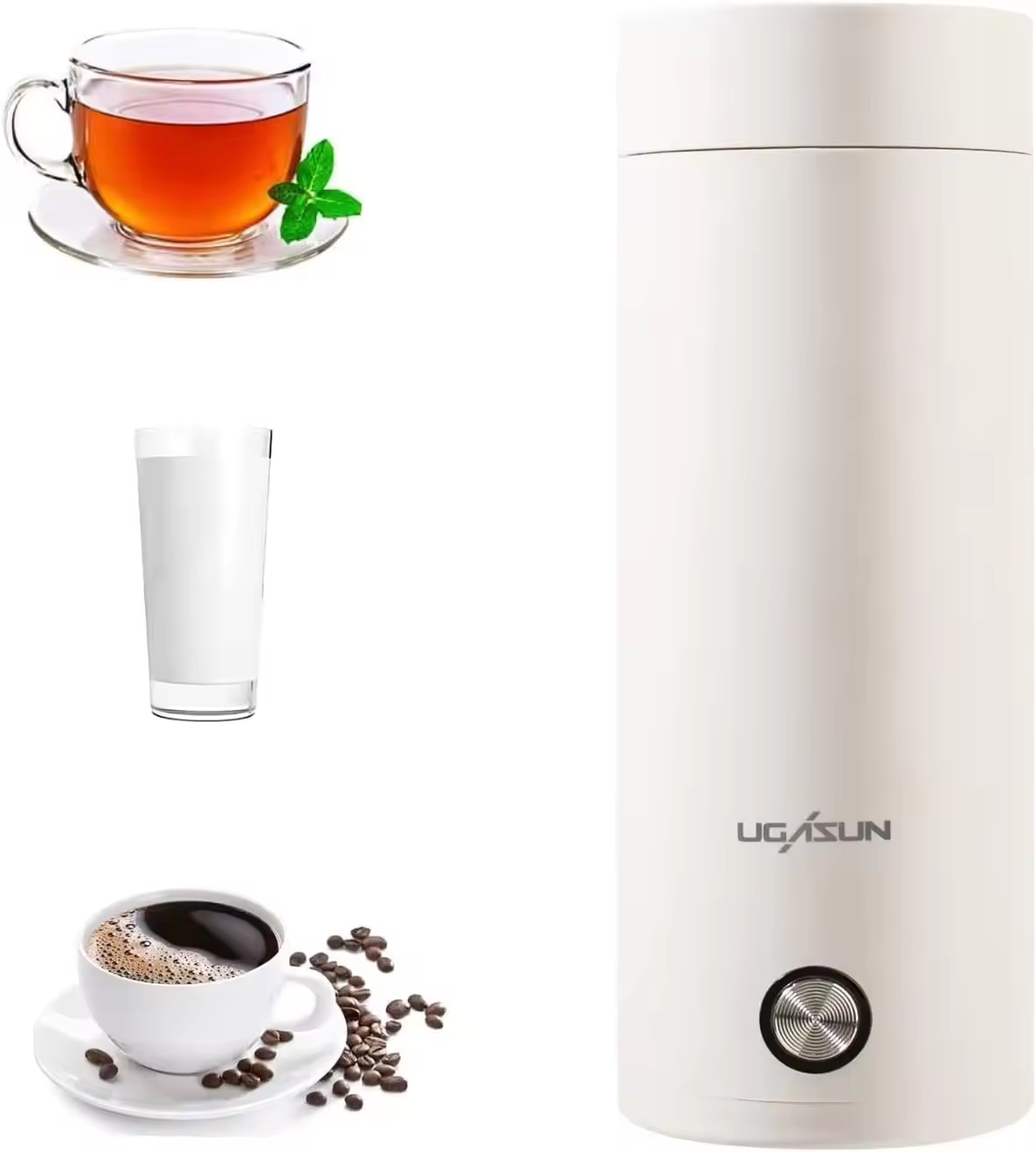 Gambar produk LIGSUN Travel Kettle Electric Stainless Steel Automatic Shut Off 400ml - LOF40