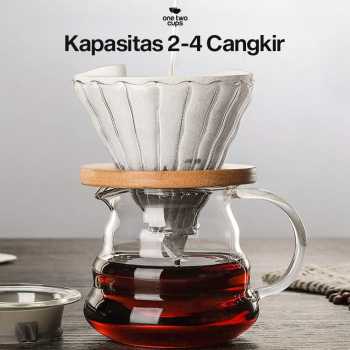 One Two Cups Kertas Saringan Kopi Filter Paper V60 2-4 Cups 100 PCS - U102 Gambar produk One Two Cups Kertas Saringan Kopi Filter Paper V60 2-4 Cups 100 PCS - U102