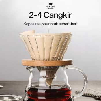 Gambar produk One Two Cups Kertas Saringan Kopi Filter Paper V60 2-4 Cups 100 PCS - V02