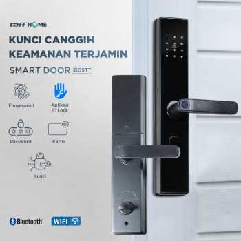 TaffHOME Smart Door Lock Fingerprint Password Bluetooth Card TTLock - B09TT