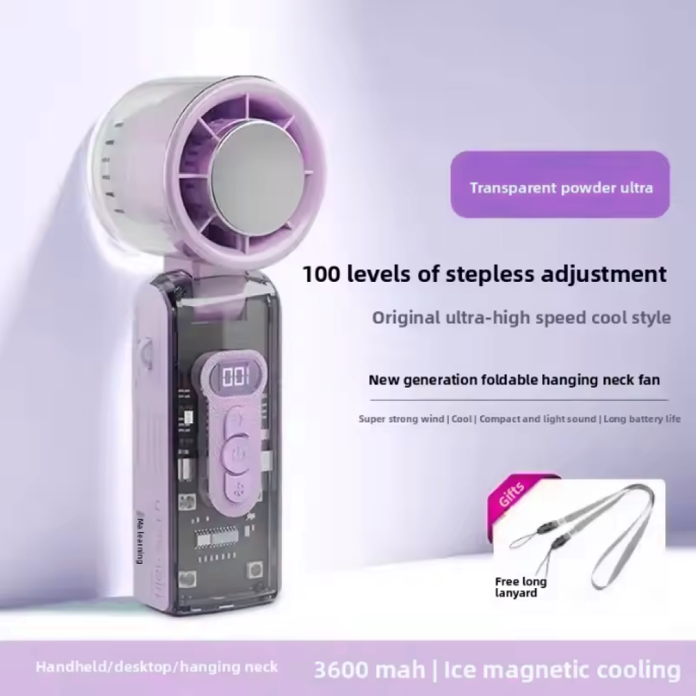 ManchiMi Kipas Angin Portable Genggam Turbo Mini Cooling Fan 3600mAh - FC8 Gambar produk ManchiMi Kipas Angin Portable Genggam Turbo Mini Cooling Fan 3600mAh - FC8