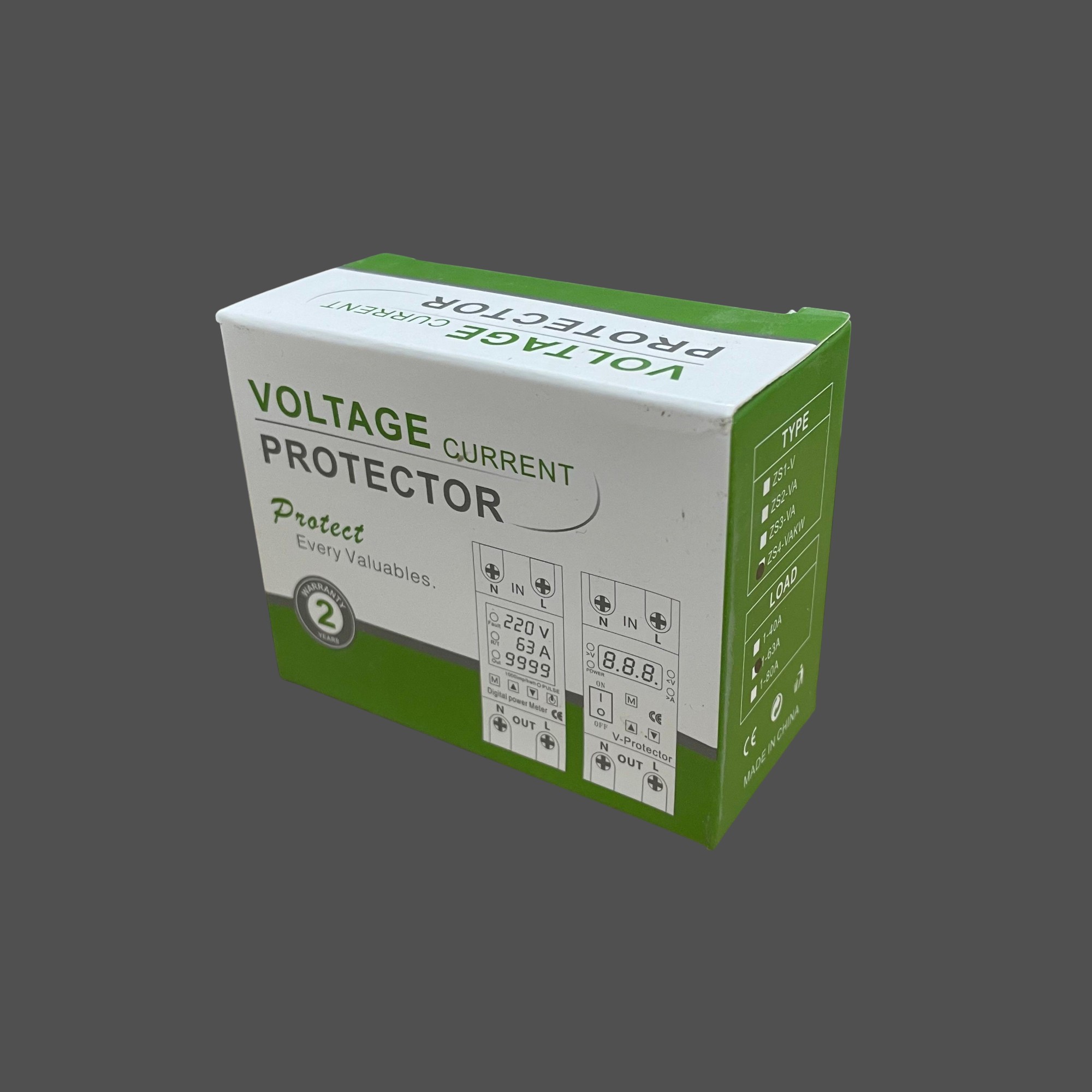Gaqqee MCB Digital Din Rail Over Voltage Current Protector 63A 230V - A37T Gambar produk Gaqqee MCB Digital Din Rail Over Voltage Current Protector 63A 230V - A37T