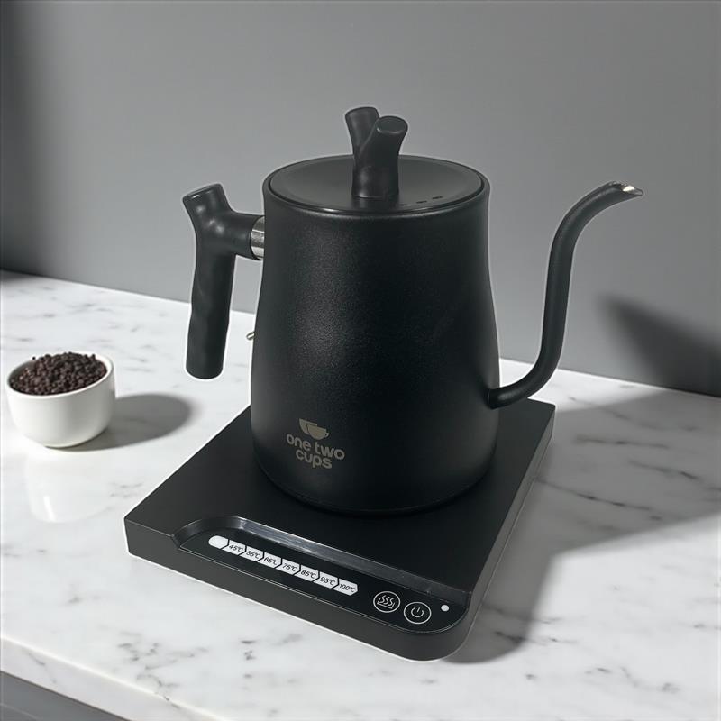 Gambar produk One Two Cups Teko Listrik Kopi Pemanas Air Electric Heater 1000W 1L - HR-462