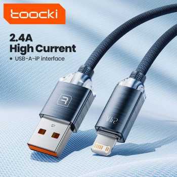 Gambar produk Toocki Kabel Data USB Lightning Multifungsi Fast Charging 2.4A 20W 1M - TXCL-SJ01