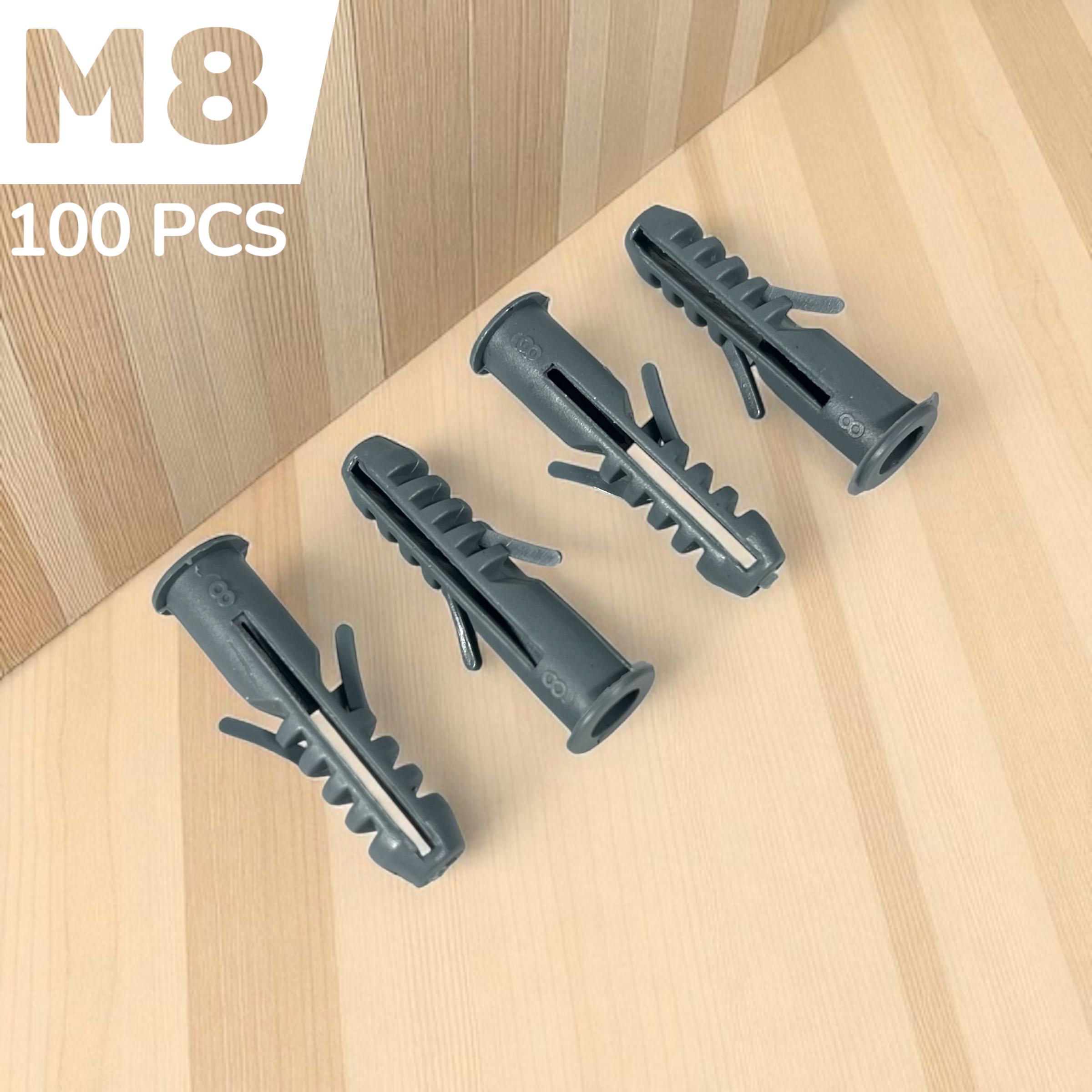 Gambar produk Taffware Expansion Screw Fischer Pipe Nylon Wall Anchors Tube M8