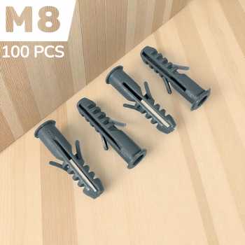 Taffware Expansion Screw Fischer Pipe Nylon Wall Anchors Tube M8