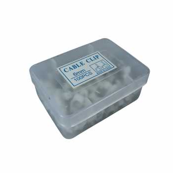 Gambar produk YUEQING Klip Kabel Cable Clip Round Wire Management with Box 6mm - YQ802