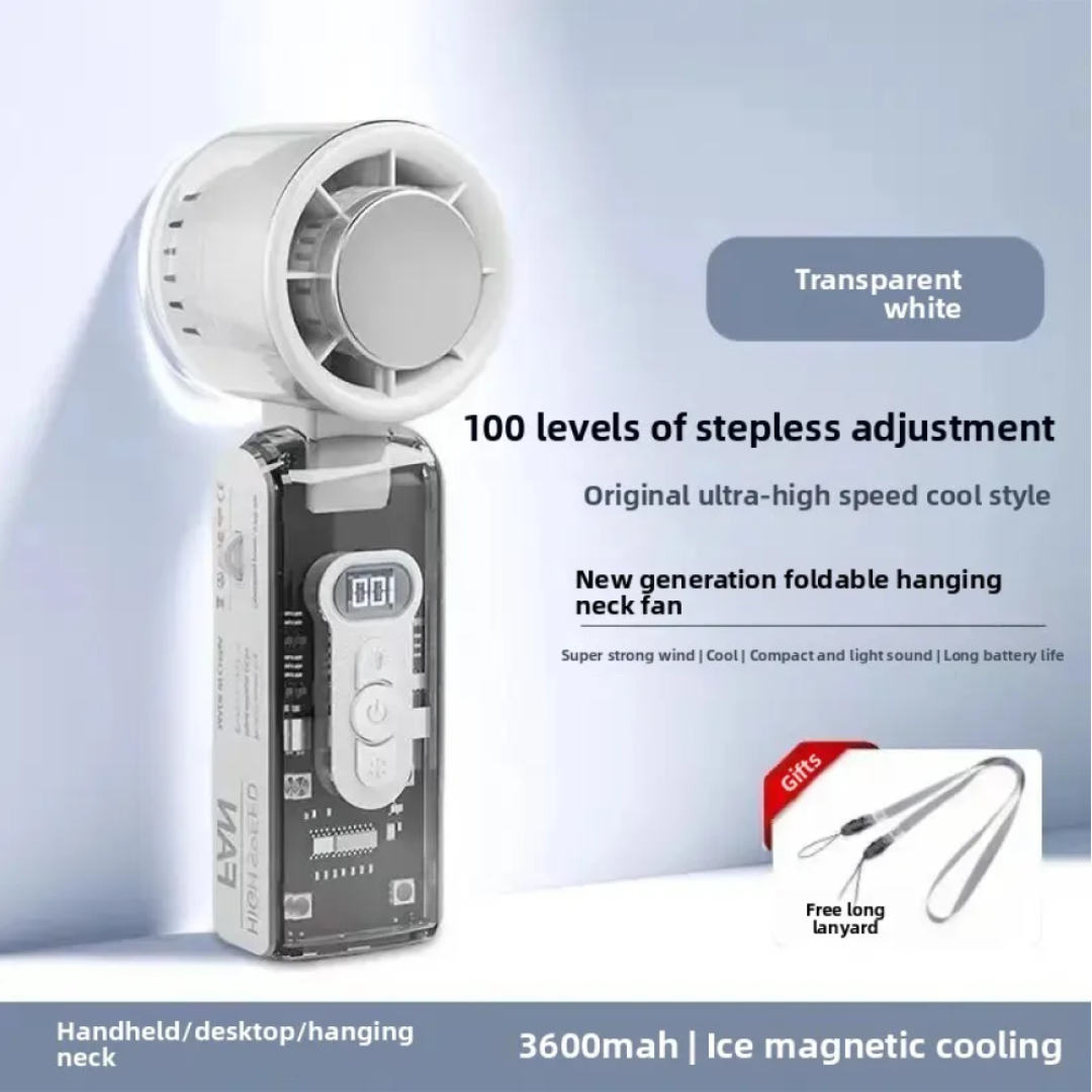 ManchiMi Kipas Angin Portable Genggam Turbo Mini Cooling Fan 3600mAh - FC8 Gambar produk ManchiMi Kipas Angin Portable Genggam Turbo Mini Cooling Fan 3600mAh - FC8