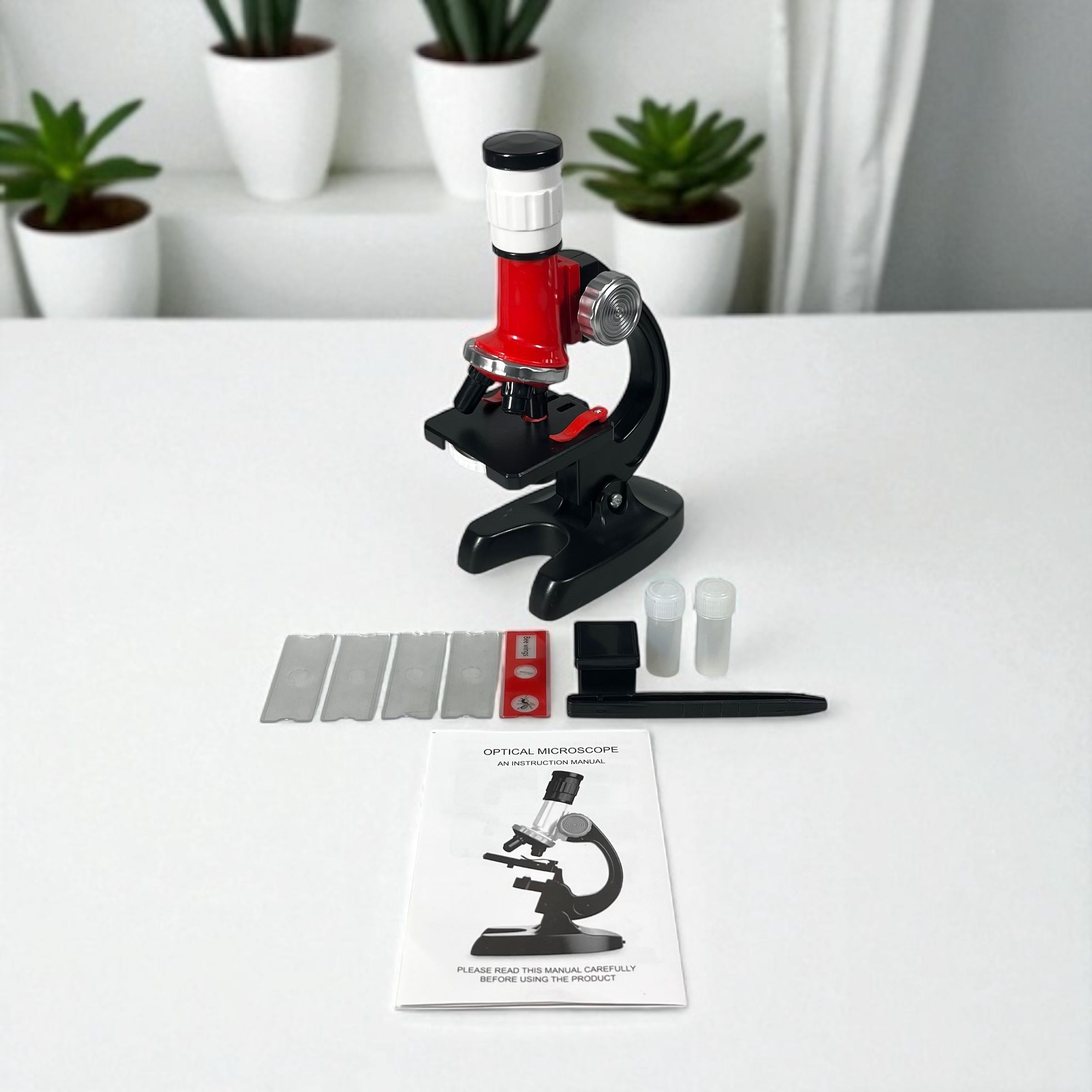 FMA Mainan Mikroskop Portable Microscopes 1200X with LED Light - LZ8601 Gambar produk FMA Mainan Mikroskop Portable Microscopes 1200X with LED Light - LZ8601