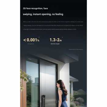 Gambar produk KAILILAI Smart Door Lock Fingerprint Face Recognition Password WeChat - B90