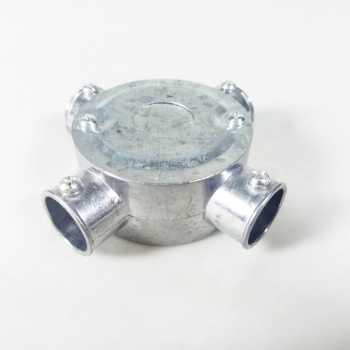 Gambar produk DPI Kotak Sambungan Pipa Kabel Listrik 4 Way Box Conduit Fitting 20mm - D-420