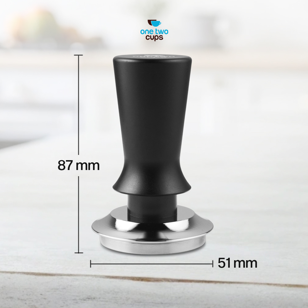 Gambar produk One Two Cups Tamper Kopi Espresso Base Spring Loaded Stainless Steel 51mm - FEN59