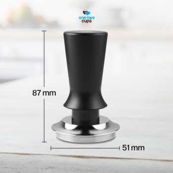 Gambar produk One Two Cups Tamper Kopi Espresso Base Spring Loaded Stainless Steel 51mm - FEN59