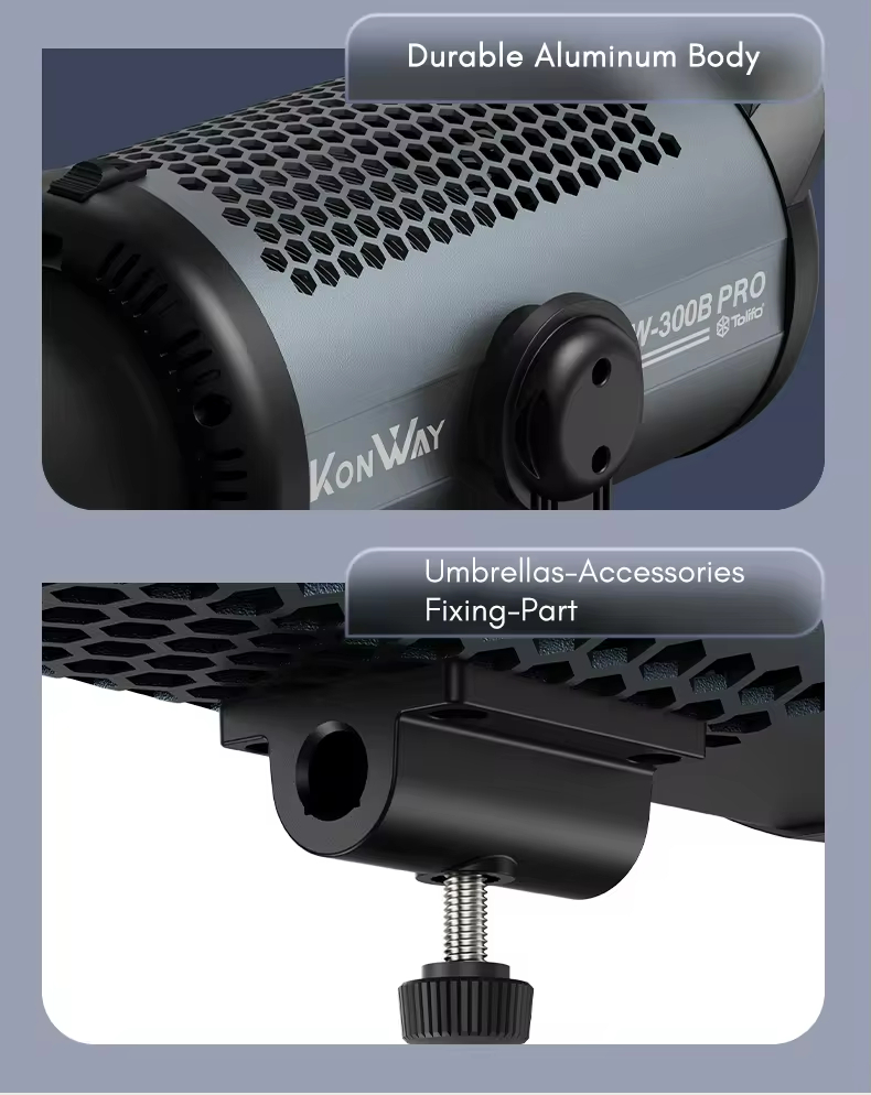 Gambar produk Tolifo Lampu Video LED Bi-Color COB Video Light 300W 6500K - KW-300B PRO