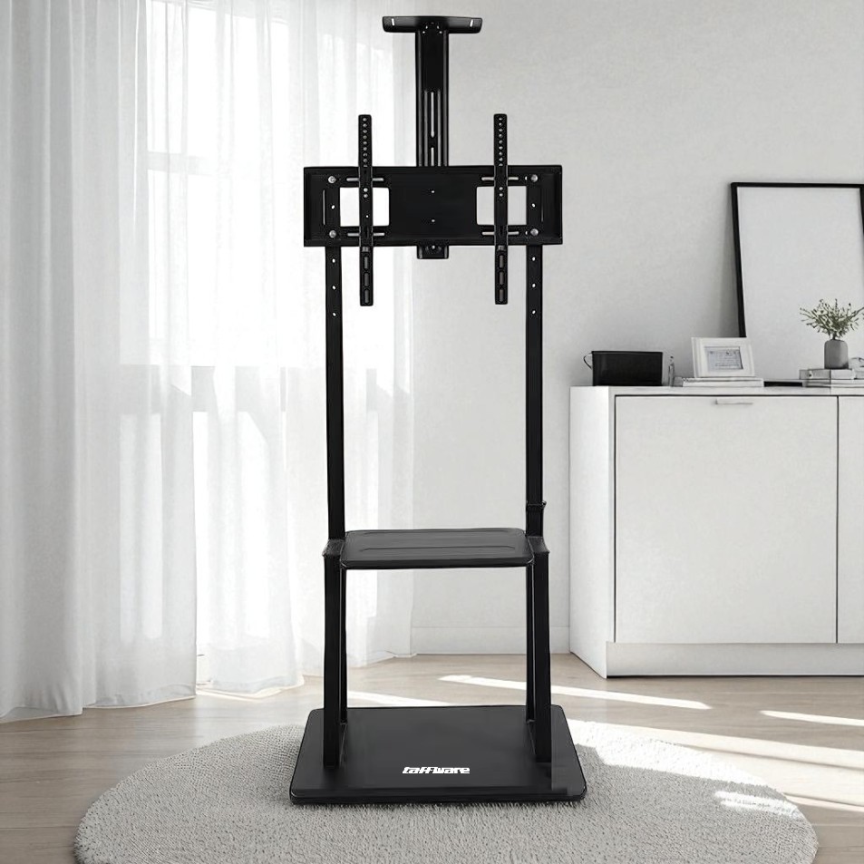Gambar produk Taffware Bracket TV Floor Stand Wheel VESA 600x400 for 40-75 Inch TV - KM-1700S